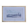 Engraving under glass “Late for the mail (horse)” with … - Moinat - Prints, Reproductions