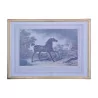 Engraving under glass \"Escaped Horse\" signed lower right... - Moinat - VE2022/1