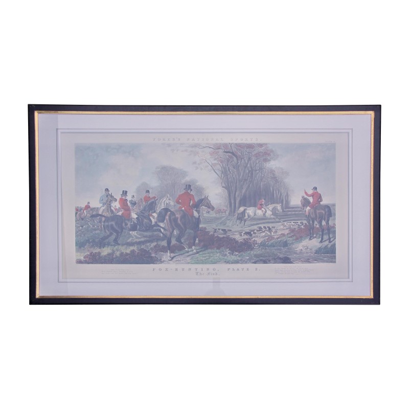 Gravure sous verre “Fox Hunting Plate 2 - The Find” avec cadre … - Moinat - Gravures Gravure sous verre “Fox Hunting Plate 2 - The Find” avec cadre … - Moinat - Gravures