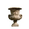 Vase "Aux Béliers" en concassé de pierre naturelle, moulé et - Moinat - Urnes, Vases