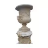 个花瓶“Aux Béliers”，由碎石制成，经过模压和…… - Moinat - 瓮, 花瓶