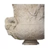 Socle "Aux Fleurs" en concassé de pierre naturelle - Moinat - Urnes, Vases
