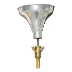 Lampadaire en fer battu dans le goût de Poillerat, système …