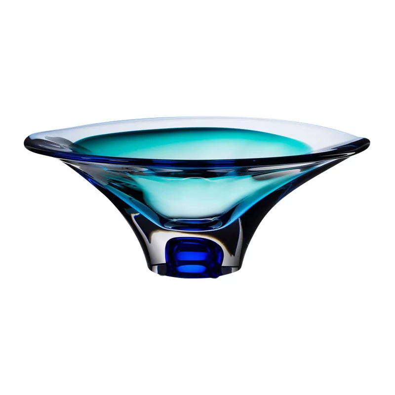 个来自 Kosta Boda 系列模型的玻璃盆或盘子…… - Moinat - 装饰配件
