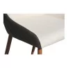Chaise Darling dos diamant brun et devant tissu beige. - Moinat - Chaises Chaise Darling dos diamant brun et devant tissu beige. - Moinat - Chaises