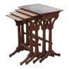 套 4 张嵌套桌，署名 Émile GALLÉ (1846-1904)，…… - Moinat - Nest of tables