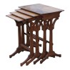 Jeu de 4 tables gigognes, signées Émile GALLÉ (1846-1904), - Moinat - Tables gigognes