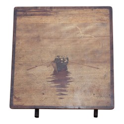 Jeu de 4 tables gigognes, signées Émile GALLÉ (1846-1904),