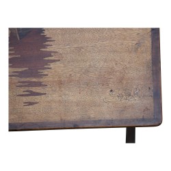 Jeu de 4 tables gigognes, signées Émile GALLÉ (1846-1904),