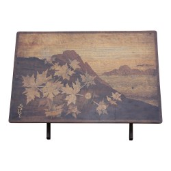 Jeu de 4 tables gigognes, signées Émile GALLÉ (1846-1904),