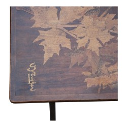 Jeu de 4 tables gigognes, signées Émile GALLÉ (1846-1904),