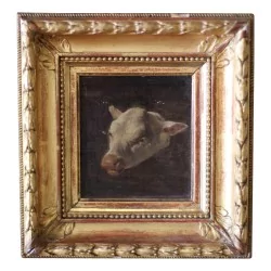 Tableau huile sur toile étude “Tête de veau” non signé, …