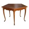 个 5 面胡桃木游戏桌，皮革桌面，带 … - Moinat - Bridge tables, Changer tables