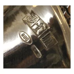 Coupelle en argent 800 (95 gr) en forme de coquillage. Italie,