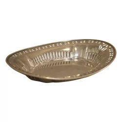 perforated bread basket in silver 925 (104g) 20th century