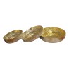 Set of 3 deep dishes decorated with fruits, in silver … - Moinat - Silverware