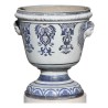 Paire de vases en fonte émaillée avec intérieur bac en zinc et … - Moinat - Urnes, Vases
