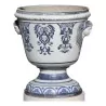 Paire de vases en fonte émaillée avec intérieur bac en zinc et … - Moinat - Urnes, Vases