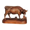 Vache de Brienz en bois sculpté, exécutée par un des derniers … - Moinat - VE2022/3