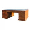 Large partnerdesk, fully removable, with leather writing desk... - Moinat - Desks