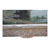 Tableau huile sur bois " Rivière et paysage avec Moulin" signé - Moinat - Tableaux - Paysage