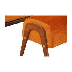 Relaxsessel Modell FRIZE mit Fußstütze bezogen mit …