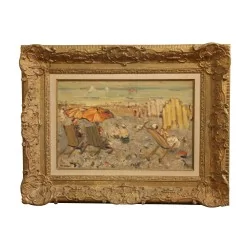 Oil painting on canvas signed lower left Abel BERTRAM