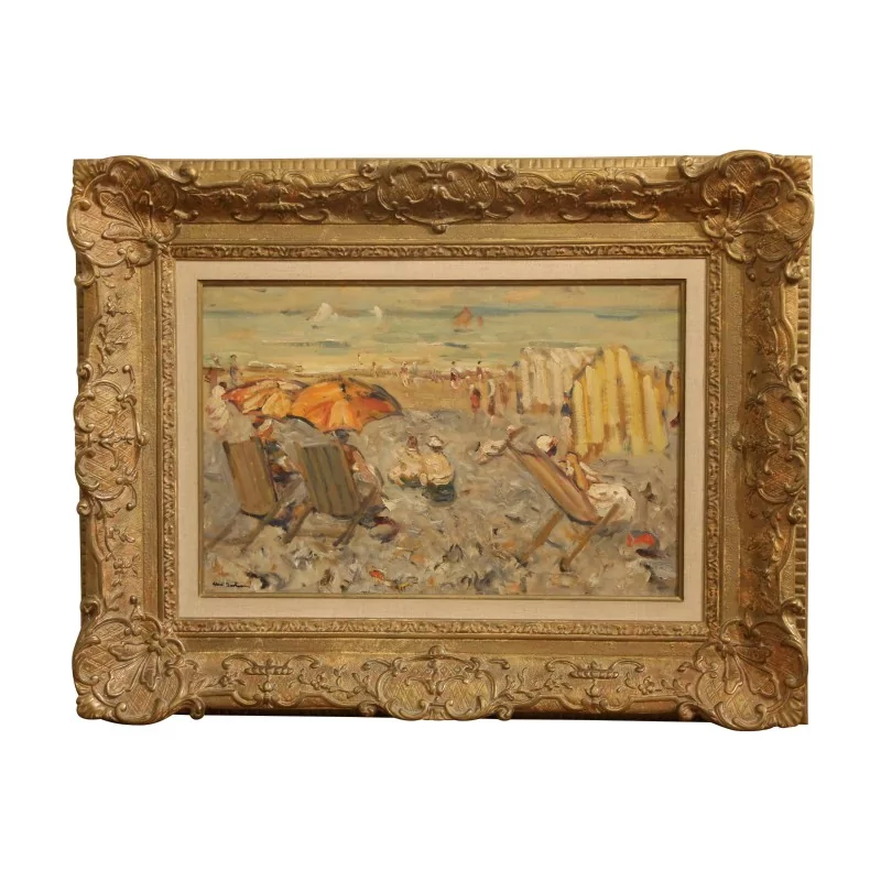 Oil painting on canvas signed lower left Abel BERTRAM - Moinat - Painting - Landscape