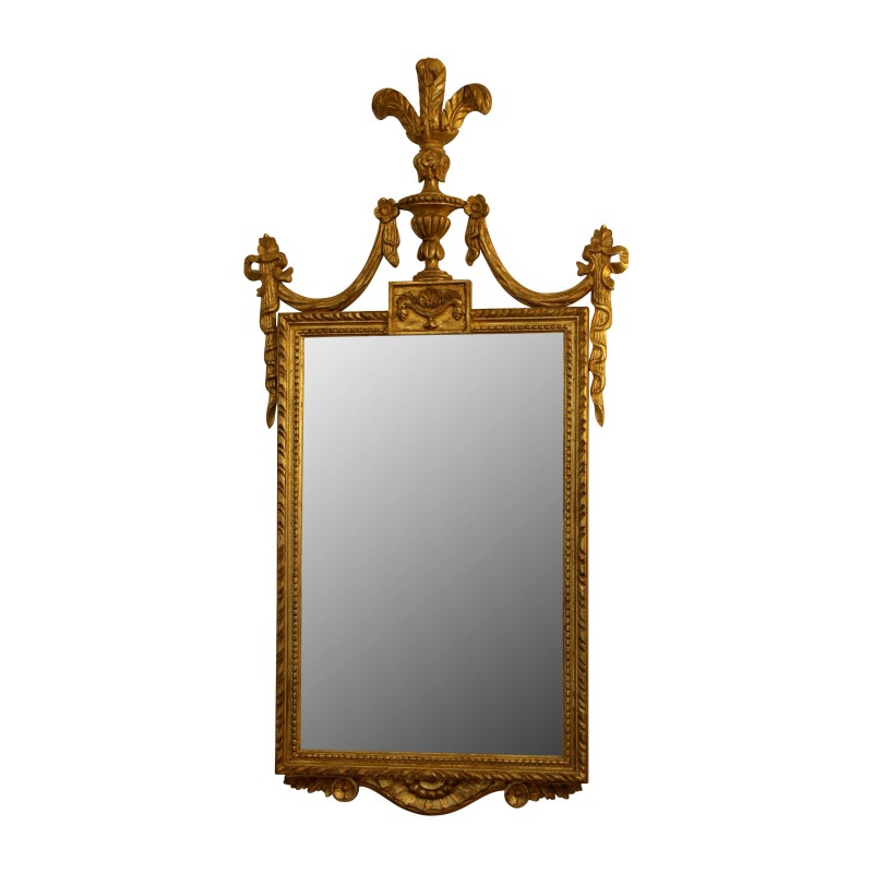 Miroir Chippendale en bois doré sculpté, fabrication … - Moinat - Glaces, Miroirs