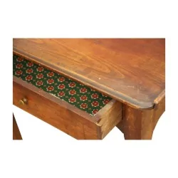 Petite table, chevet, Bernoise en bois de cerisier avec 1 …