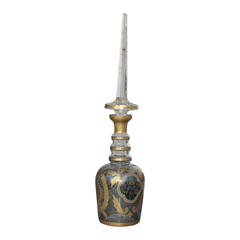 Grand flacon à parfum en cristal dans le goût de Moser, - Moinat - Accessoires de décoration Grand flacon à parfum en cristal dans le goût de Moser, - Moinat - Accessoires de décoration