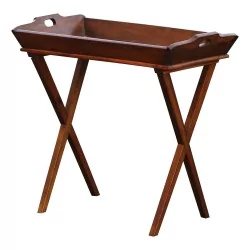 Tabletttisch mit X-Beinen, 19. Jahrhundert