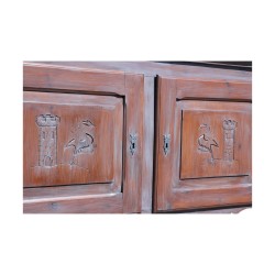 2-teilige Kommode aus Tannenholz, 4 Schlüssel, Manufaktur …