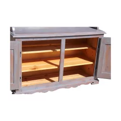 Dresser in 2 parts in fir wood, 4 keys, manufacture …