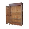 Armoire 2 portes en bois de noyer, à corniche, 2 étagères à … - Moinat - Armoires