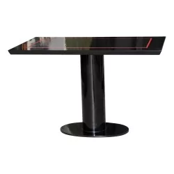 Table (dining corner) in linden wood and central leg in …