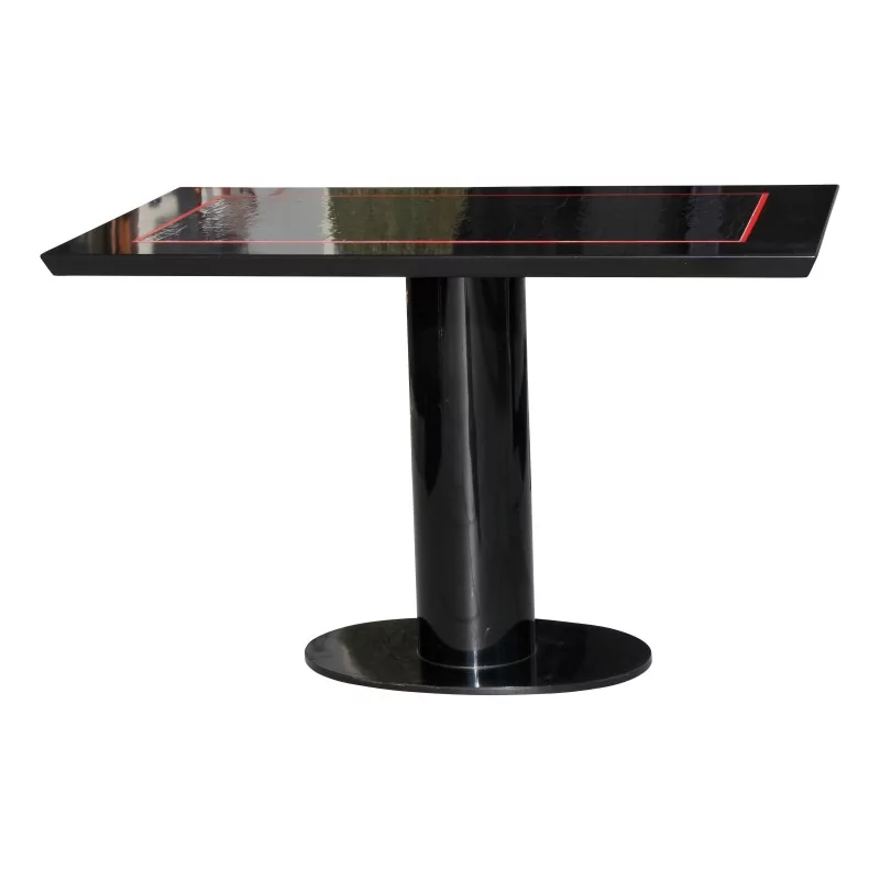 Table (dining corner) in linden wood and central leg in … - Moinat - Dining tables