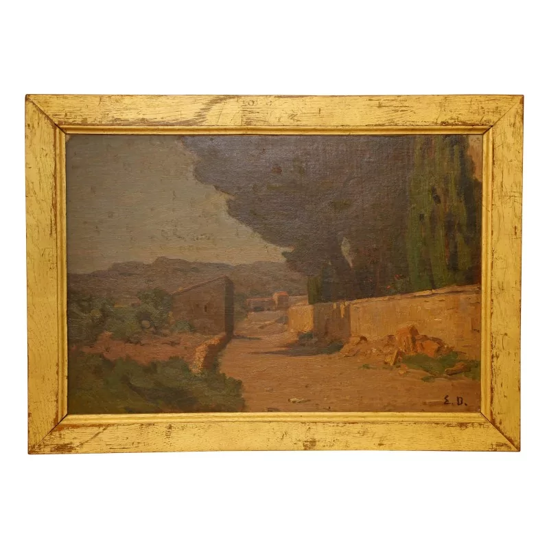 Tableau huile sur carton signé en bas à droite Étienne DUVAL … - Moinat - Tableaux - Paysage