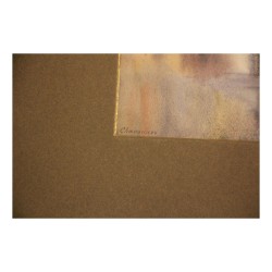 Aquarell unter Glas mit Marie-Louise in Grün, signiert …