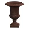 Vase petit "MEDICIS" sans socle en fonte et coloris rouille. - Moinat - Urnes, Vases
