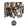 Large Versailles chandelier in gilt bronze and crystals, 18 … - Moinat - Chandeliers, Ceiling lamps
