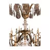 Large Versailles chandelier in gilt bronze and crystals, 18 … - Moinat - Chandeliers, Ceiling lamps