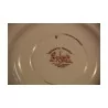 Red porcelain dinner set including: 6 plates - Moinat - Chinaware, Porcelain