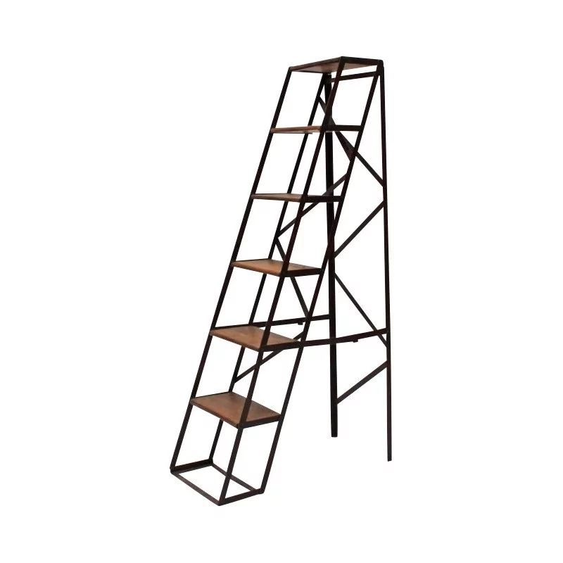 Foldable wood and metal ladder / shelf - Moinat - Ladders, Stepladders