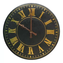 “Auguste” clock in metal