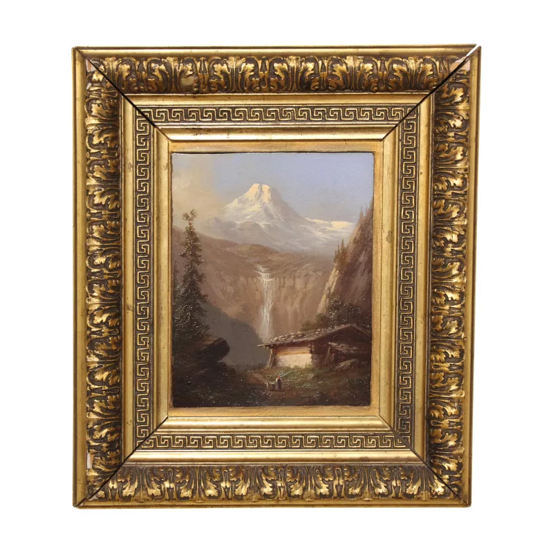 Oil painting on cardboard “Le Breithorn” unsigned and … - Moinat - VE2022/1