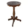 Brienz 木制小圆桌，上面有雕刻装饰…… - Moinat - End tables, Bouillotte tables, 床头桌, Pedestal tables