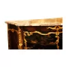 Louis XV Sideboard mit 2 schwarz und gold lackierten Türen aus … - Moinat - Truhen, Anrichte