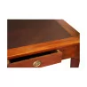 Directoire flat desk in mahogany wood with brown writing desk, … - Moinat - VE2022/1
