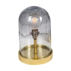 Lampe cloche petit modèle SMOKE avec verre légèrement fumé.
